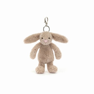 Jellycat Bashful Beige Bunny Bag Charm Australia | 271569BLP